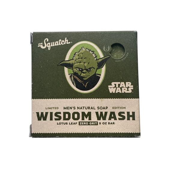 NIB Dr. Squatch Star Wars Wisdom Wash Men's Natural Soap with No Grit - Picture 1 of 5